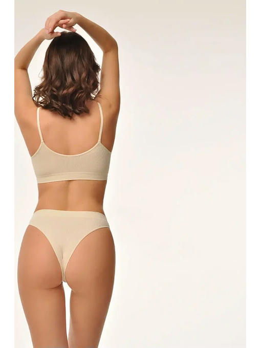 MY Трусы женские BRASILIANO RIB (1/100) cream (пломбир) — изображение 4