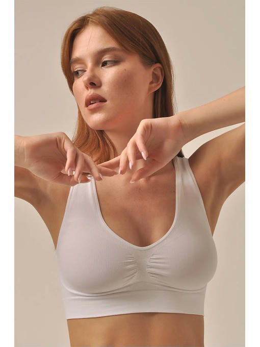 MY Топ женский TOP SPALLA LARGA PUSH UP (1/50) (белый)