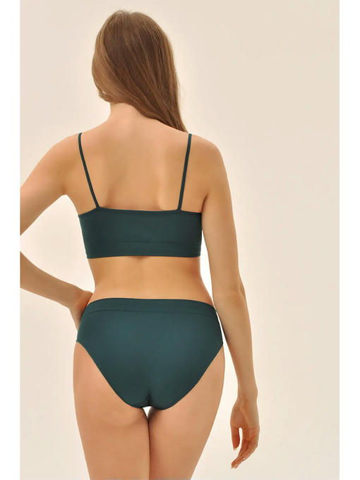 MY Топ женский TOP SPALLA STRETTA (1/50) (изумруд) — изображение 3