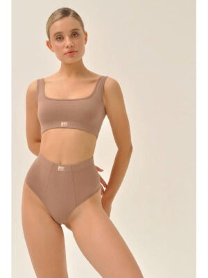 MY Топ на широких бретелях жен. хлопок DT201 (капучино (коричневый)