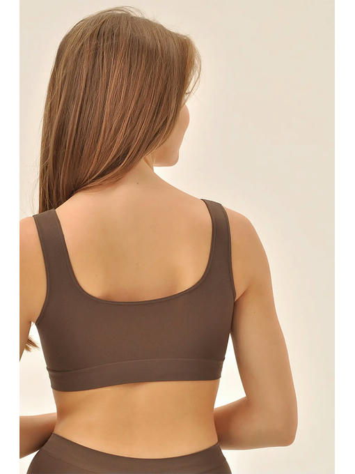 MY Топ женский TOP SPALLA LARGA (1/50) (темно-коричневый) — изображение 3