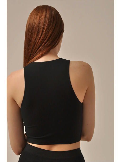 MY Топ женский TOP HALTER NECK (1/50) (черный) — изображение 3