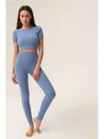 MY Футболка MAGLIA CORTA RIB (1/65) berry (голубика)