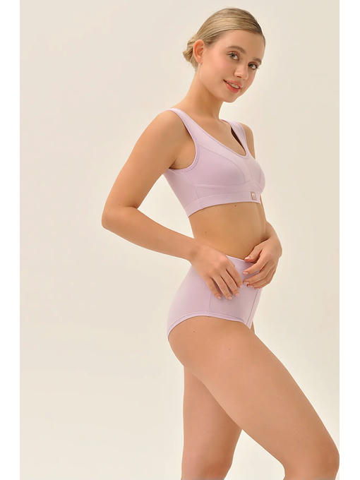 MY Трусы слипы бойфренды жен. хлопок йогурт (лиловый) — изображение 3