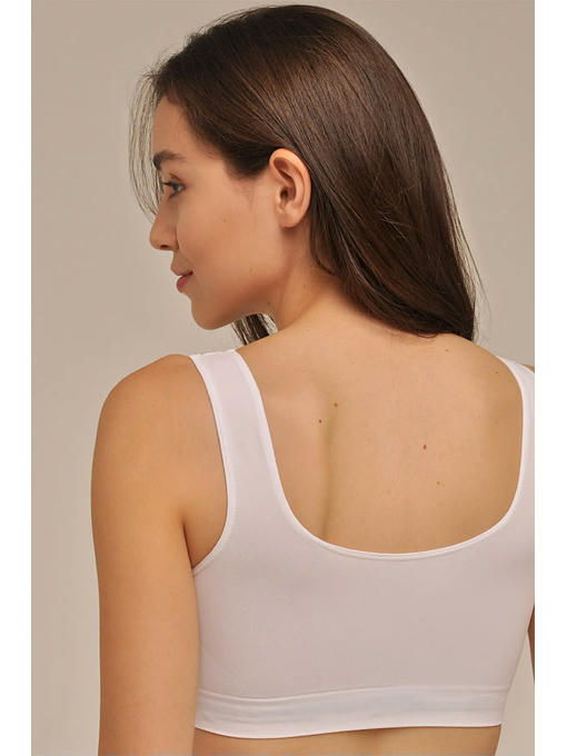 MY Топ женский TOP SPALLA LARGA (1/50) (белый) — изображение 2