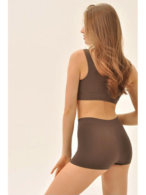 MY Топ женский TOP SPALLA LARGA (1/50) (темно-коричневый) — изображение 4