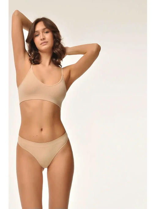 MY Трусы женские BRASILIANO RIB (1/100) (телесный)