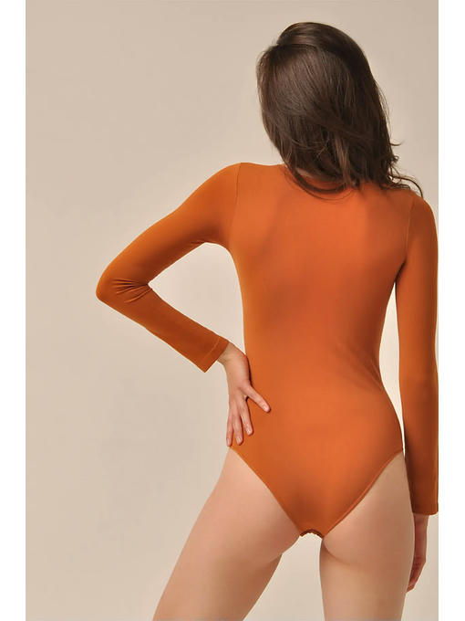 MY Боди женское BODY MANICA LUNGA (1/47) (орех) — изображение 3