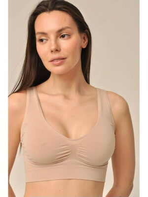 MY Топ женский TOP SPALLA LARGA PUSH UP (1/50) (кремовый латте)