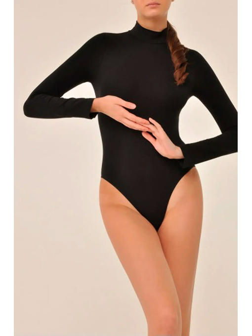 MY Боди женское BODY LUPETTO MANICA LUNGA (1/68) (черный) — изображение 2