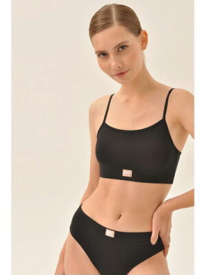 MY Топ на тонких бретелях жен. хлопок DT200 (ночь (черный)