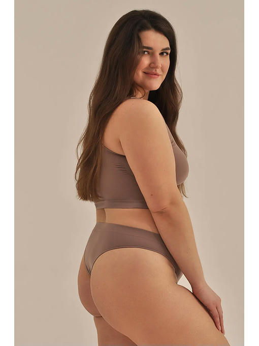 MY Топ женский TOP SPALLA LARGA PUSH UP (1/72) (chocolate (шоколад) — изображение 3