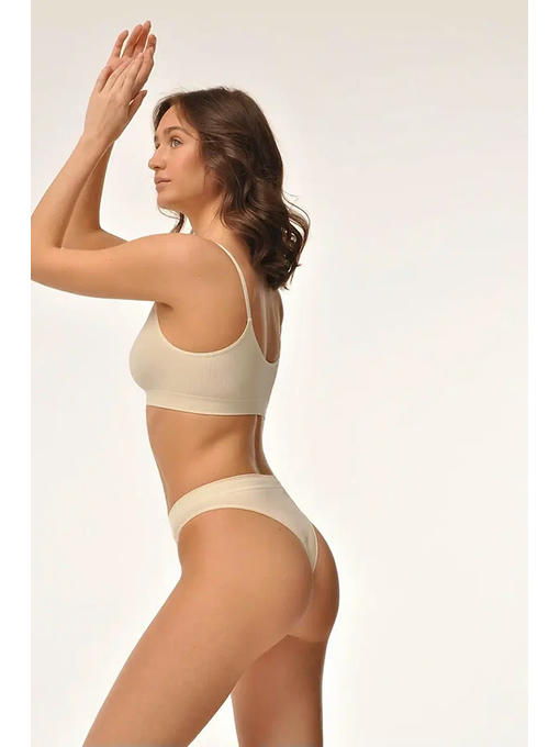 MY Трусы женские BRASILIANO RIB (1/100) cream (пломбир) — изображение 2