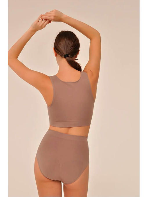 MY Топ женский TOP SHAPER SPALLA LARGA (1/50) (шоколад) — изображение 3