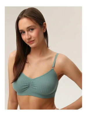 MY Топ женский TOP SPALLA STRETTA CHAIN (бирюзовый)