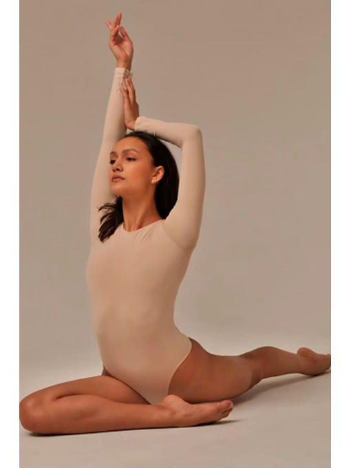 MY Боди женское BODY MAGLIA GIROCOLLO TONDO (1/68) (телесный)