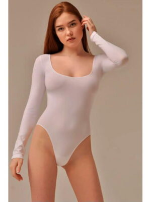 MY Боди женское BODY SCOLLATURA QUADRATA (1/68) (белый)