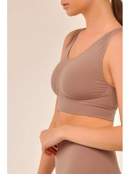 MY Топ женский TOP SHAPER SPALLA LARGA (1/50) (шоколад) — изображение 4