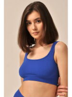 MY Топ женский TOP SPALLA LARGA RIB (1/100) classic (синий)