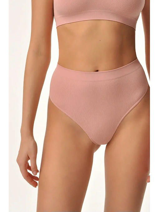 MY Трусы женские STRING RIB (1/100) (розовый) — изображение 2