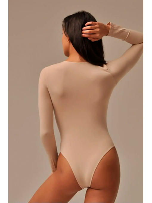MY Боди женское BODY MAGLIA GIROCOLLO TONDO (1/68) (телесный) — изображение 4