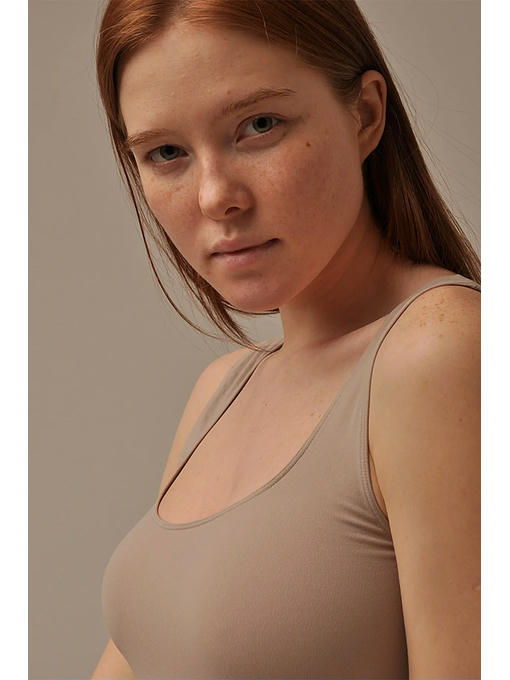 MY Майка женская CANOTTA SPALLA LARGA (1/50) (льняной) — изображение 3