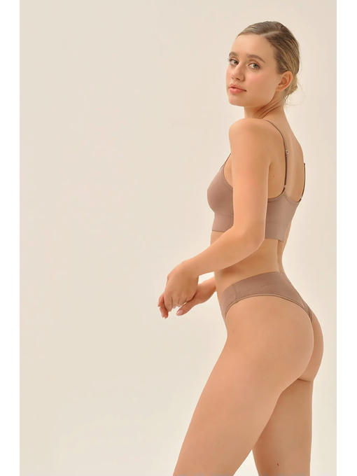 MY Трусы бразилиано жен. хлопок (капучино (коричневый) — изображение 2