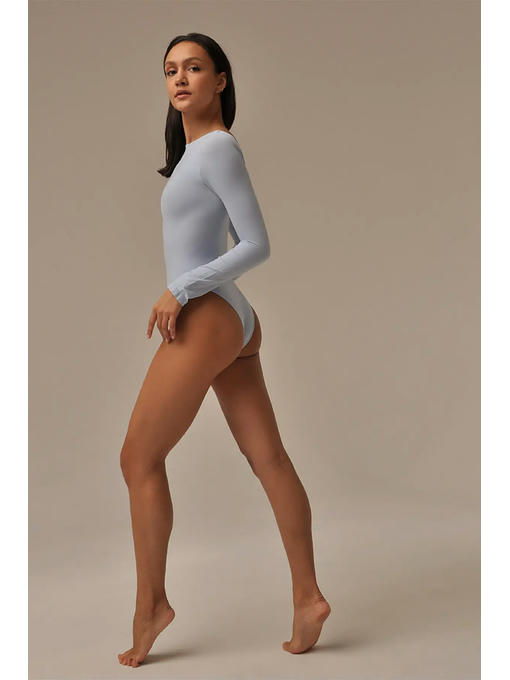 MY Боди женское BODY SCOLLATURA SUL RETRO (1/47) (небесный) — изображение 4