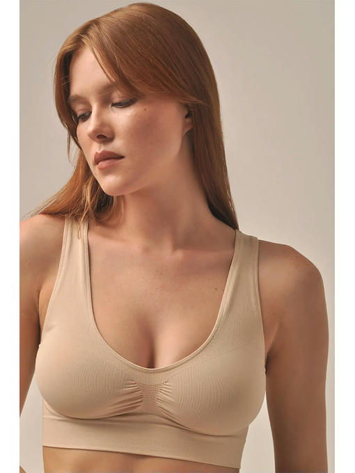 MY Топ женский TOP SPALLA LARGA PUSH UP (1/50) (телесный)