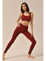 MY Леггинсы LEGGINGS RIB (1/60) (темно-вишневый)