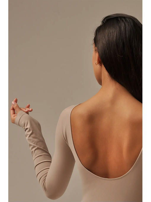 MY Боди женское BODY SCOLLATURA SUL RETRO (1/47) (льняной) — изображение 3