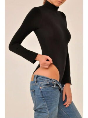 MY Боди женское BODY LUPETTO MANICA LUNGA (1/68) (черный)