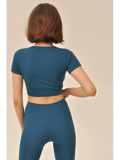 MY Футболка MAGLIA CORTA RIB (1/65) (електро) — изображение 3