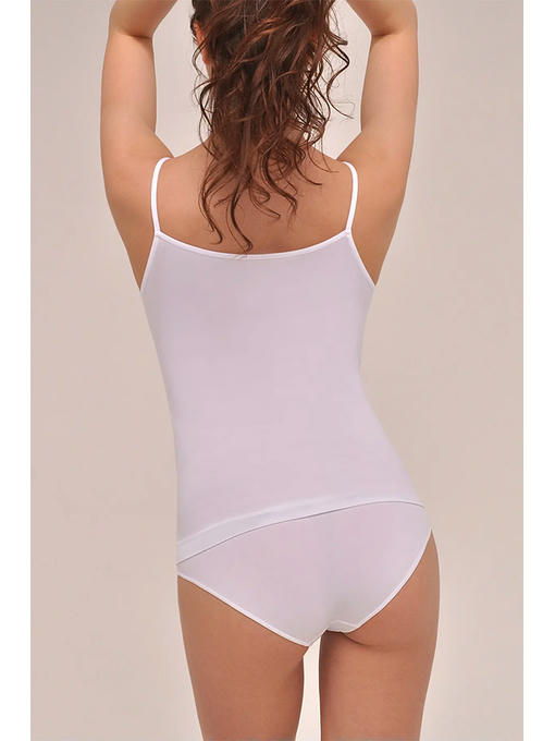 MY Майка женская CANOTTA SPALLA STRETTA (1/50) (белый) — изображение 4