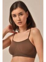 MY Топ женский TOP SPALLA STRETTA (1/50) (темно-коричневый)