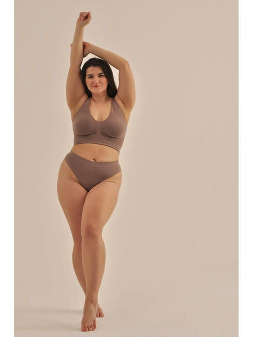 MY Топ женский TOP SPALLA LARGA PUSH UP (1/72) (chocolate (шоколад) — изображение 2