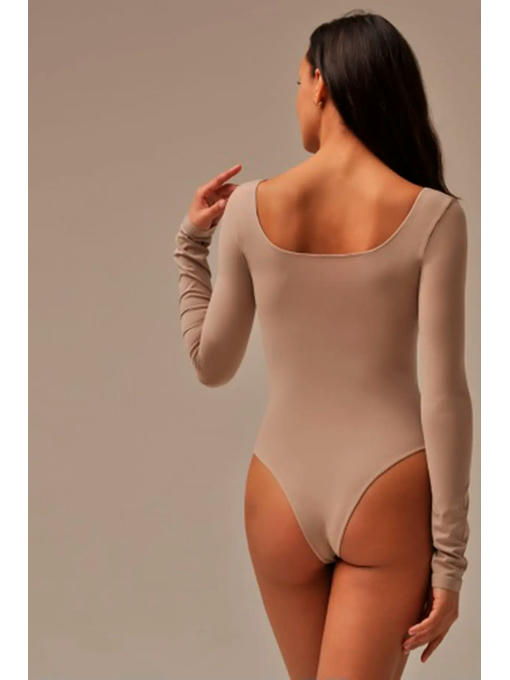 MY Боди женское BODY SCOLLATURA QUADRATA (1/68) (льняной) — изображение 2