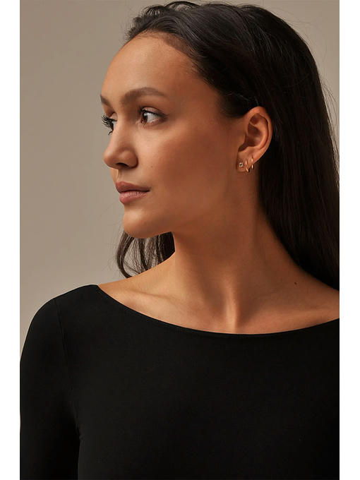 MY Боди женское BODY SCOLLATURA SUL RETRO (1/47) (черный) — изображение 4