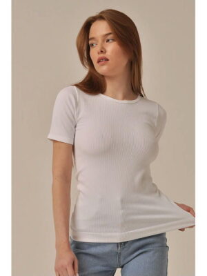 MY Футболка MAGLIA MANICA CORTA RIB (1/65) (белый)