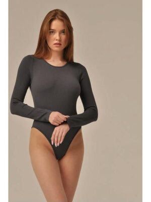 MY Боди MANICA LUNGA RIB (1/40) (графит)