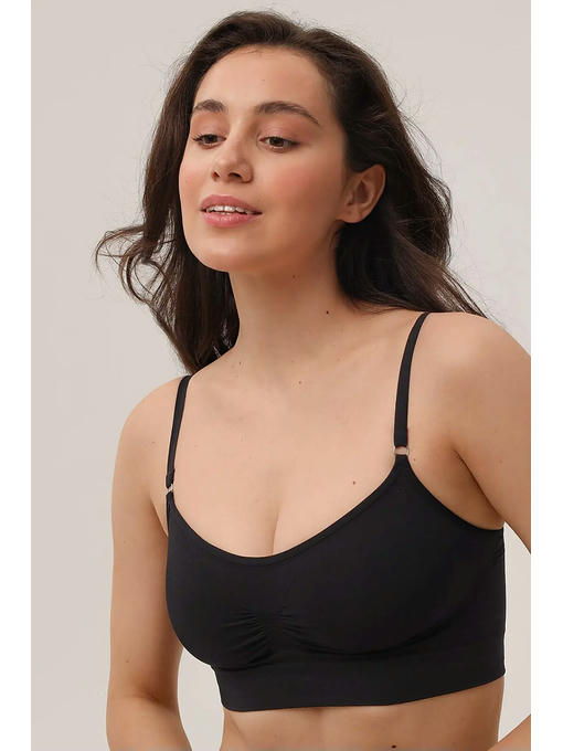 MY Топ женский TOP SHAPER SPALLA STRETTA (черный)