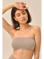 MY Топ женский TOP BANDEAU RIB(1/100) (льняной)