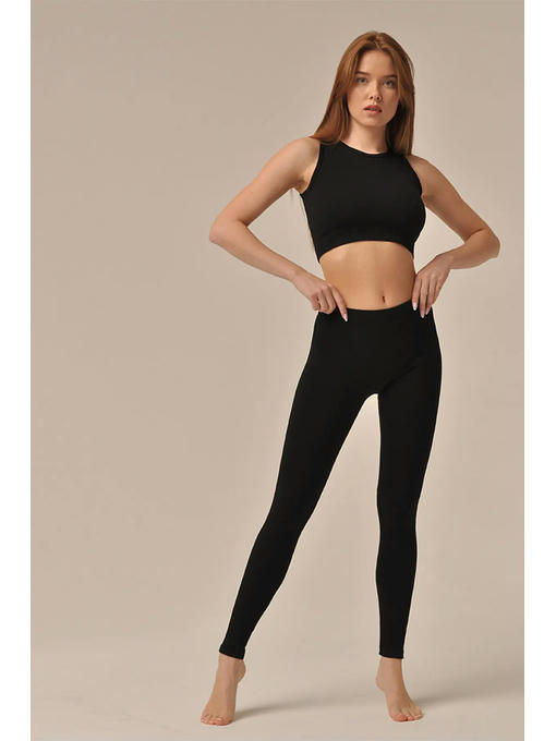 MY Леггинсы LEGGINGS RIB (1/60) (черный)