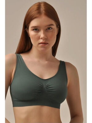 MY Топ женский TOP SHAPER WITH CUP SPALLA LARGA (1/68) (хвойный)