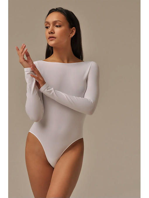 MY Боди женское BODY SCOLLATURA SUL RETRO (1/47) (белый)