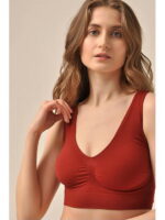 MY Топ женский TOP SPALLA LARGA PUSH UP (1/50) (темно-вишневый)