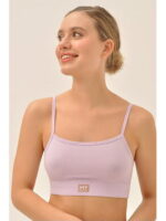 MY Топ на тонких бретелях жен. хлопок DT200 (черничный йогурт (лиловый)