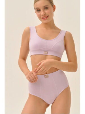 MY Трусы слипы бойфренды жен. хлопок йогурт (лиловый)