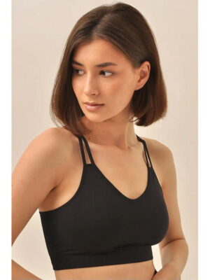 MY Топ женский TOP SPORT SPALLA STRETTA (1/100) (черный)