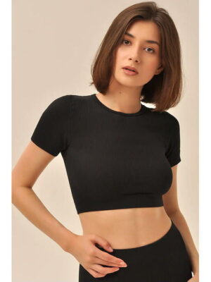 MY Футболка MAGLIA CORTA RIB (1/65) (черный)